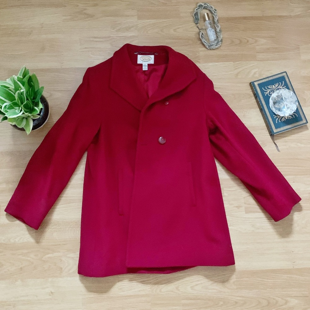 Beautiful red Talbots peacoat